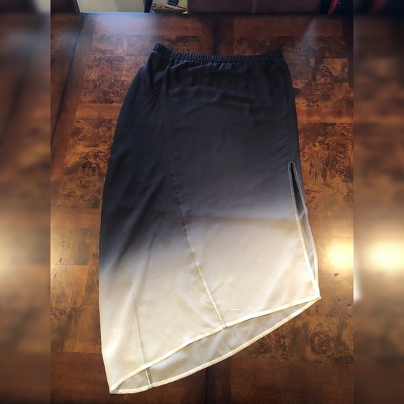 Donna Karan PURE Assym Silk Ombré Skirt - Picture 5 of 9